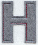 Collegiate Letter Eta (Crafty Cut Applique) (5 Inch)