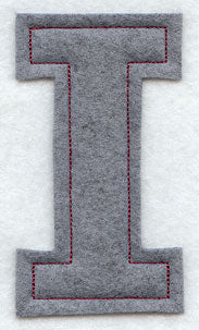 Collegiate Letter Iota (Crafty Cut Applique) (5 Inch)