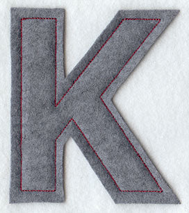 Collegiate Letter Kappa (Crafty Cut Applique) (5 Inch)