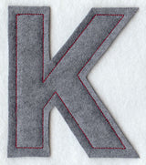 Collegiate Letter Kappa (Crafty Cut Applique) (5 Inch)