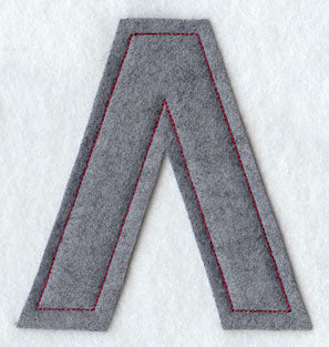 Collegiate Letter Lambda (Crafty Cut Applique) (5 Inch)
