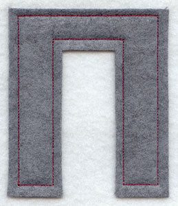 Collegiate Letter Pi (Crafty Cut Applique) (5 Inch)