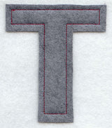 Collegiate Letter Tau (Crafty Cut Applique) (5 Inch)