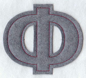 Collegiate Letter Phi (Crafty Cut Applique) (5 Inch)