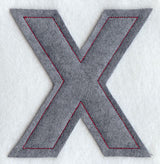 Collegiate Letter Chi (Crafty Cut Applique) (5 Inch)