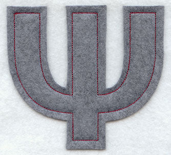 Collegiate Letter Psi (Crafty Cut Applique) (5 Inch)
