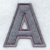 Collegiate Letter Alpha (Crafty Cut Applique) (5 Inch)