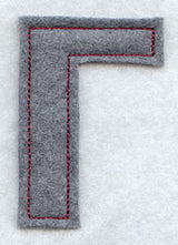 Collegiate Letter Gamma (Crafty Cut Applique) (5 Inch)