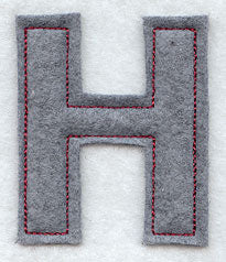 Collegiate Letter Eta (Crafty Cut Applique) (5 Inch)