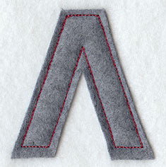 Collegiate Letter Lambda (Crafty Cut Applique) (5 Inch)