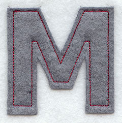 Collegiate Letter Mu (Crafty Cut Applique) (5 Inch)