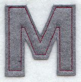 Collegiate Letter Mu (Crafty Cut Applique) (5 Inch)