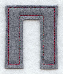 Collegiate Letter Pi (Crafty Cut Applique) (5 Inch)