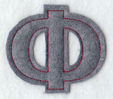 Collegiate Letter Phi (Crafty Cut Applique) (5 Inch)