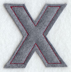 Collegiate Letter Chi (Crafty Cut Applique) (5 Inch)