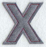 Collegiate Letter Chi (Crafty Cut Applique) (5 Inch)