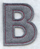 Collegiate Letter Beta (Crafty Cut Applique) (5 Inch)