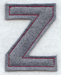 Collegiate Letter Zeta (Crafty Cut Applique) (5 Inch)