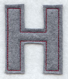 Collegiate Letter Eta (Crafty Cut Applique) (5 Inch)