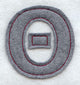 Collegiate Letter Theta (Crafty Cut Applique) (5 Inch)