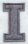 Collegiate Letter Iota (Crafty Cut Applique) (5 Inch)
