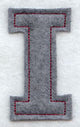 Collegiate Letter Iota (Crafty Cut Applique) (5 Inch)