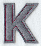 Collegiate Letter Kappa (Crafty Cut Applique) (5 Inch)