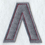 Collegiate Letter Lambda (Crafty Cut Applique) (5 Inch)