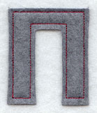 Collegiate Letter Pi (Crafty Cut Applique) (5 Inch)