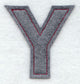 Collegiate Letter Upsilon (Crafty Cut Applique) (5 Inch)