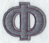 Collegiate Letter Phi (Crafty Cut Applique) (5 Inch)