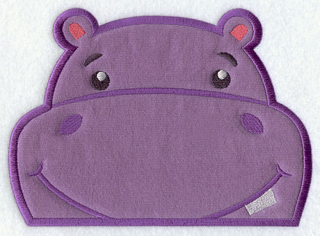 Peeking Hippo (Applique)