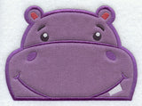 Peeking Hippo (Applique)