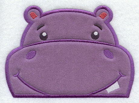 Peeking Hippo (Applique)