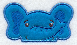 Peeking Elephant (Applique)