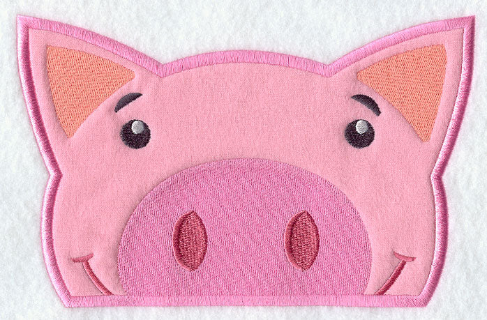 Peeking Pig (Applique)