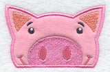 Peeking Pig (Applique)
