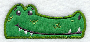 Peeking Alligator (Applique)