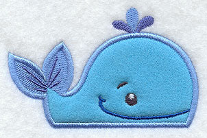 Peeking Whale (Applique)
