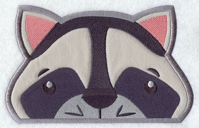 Peeking Raccoon (Applique)