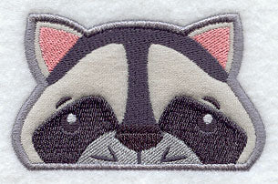 Peeking Raccoon (Applique)