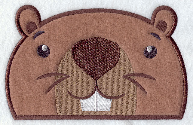 Peeking Beaver (Applique)