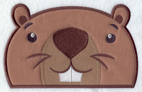 Peeking Beaver (Applique)