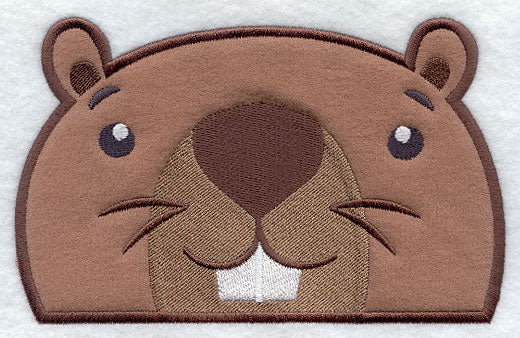 Peeking Beaver (Applique)
