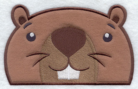 Peeking Beaver (Applique)