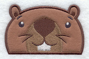 Peeking Beaver (Applique)
