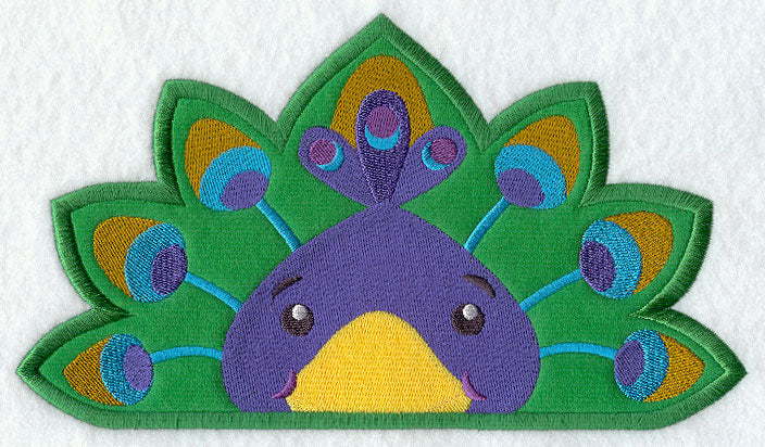 Peeking Peacock (Applique)