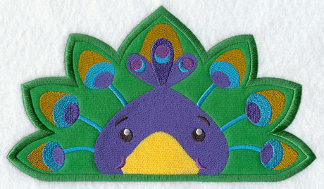 Peeking Peacock (Applique)