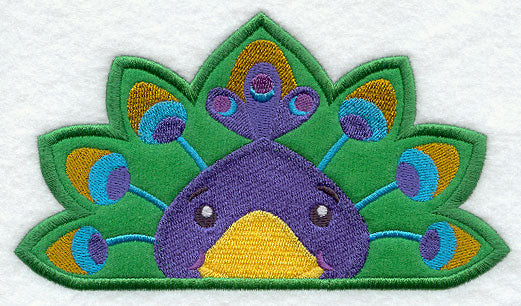 Peeking Peacock (Applique)