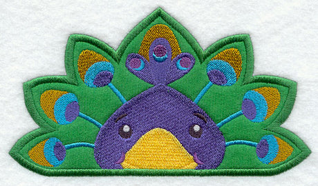 Peeking Peacock (Applique)